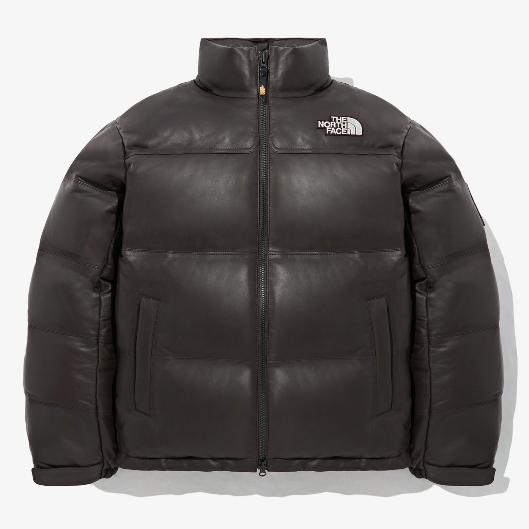 THE NORTH FACE ノースフェイス ダウンジャケット LEATHER NUPTSE DOW...