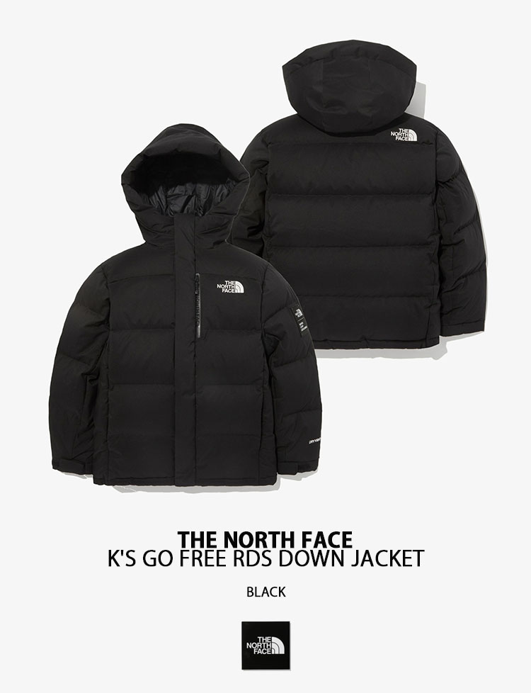 THE NORTH FACE ノースフェイス キッズ ダウンジャケット K'S GO FREE RDS DOWN JACKET ダウン ジャケット  BLACK 防水 透湿 撥水 キッズ用 子供用 NJ1DQ64S