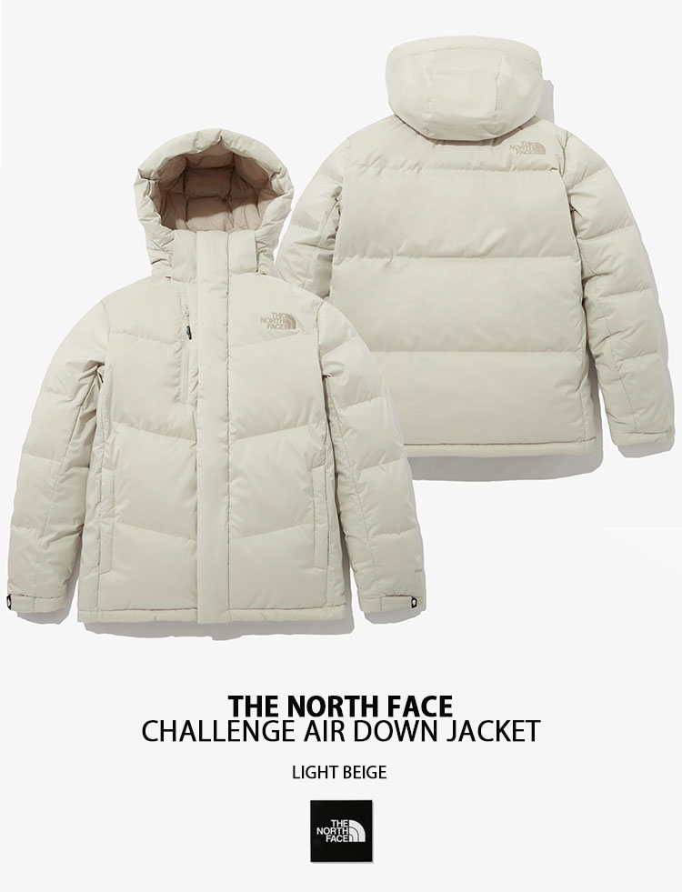 THE NORTH FACE ノースフェイス ダウンジャケット CHALLENGE AIR DOWN JACKET エアダウン ダウン ジャケット  BLACK CHARCOAL BEIGE フード取り外し NJ2DN72A/B/C