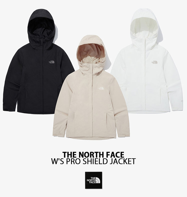 THE NORTH FACE ノースフェイス レディース マウンテンパーカー W'S PRO SHIELD JACKET マウンテンジャケット  SAND BLACK OFF WHITE 防水 NJ2HQ33A/B/C