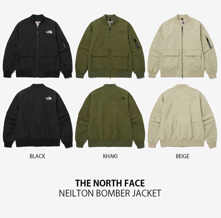 THE NORTH FACE ノースフェイス ボンバージャケット NEILTON BOMBER JACKET ネイルトン ボンバー ジャケット  MA-1 MA1 ロゴ メンズ レディース NJ3BP12J/K/L
