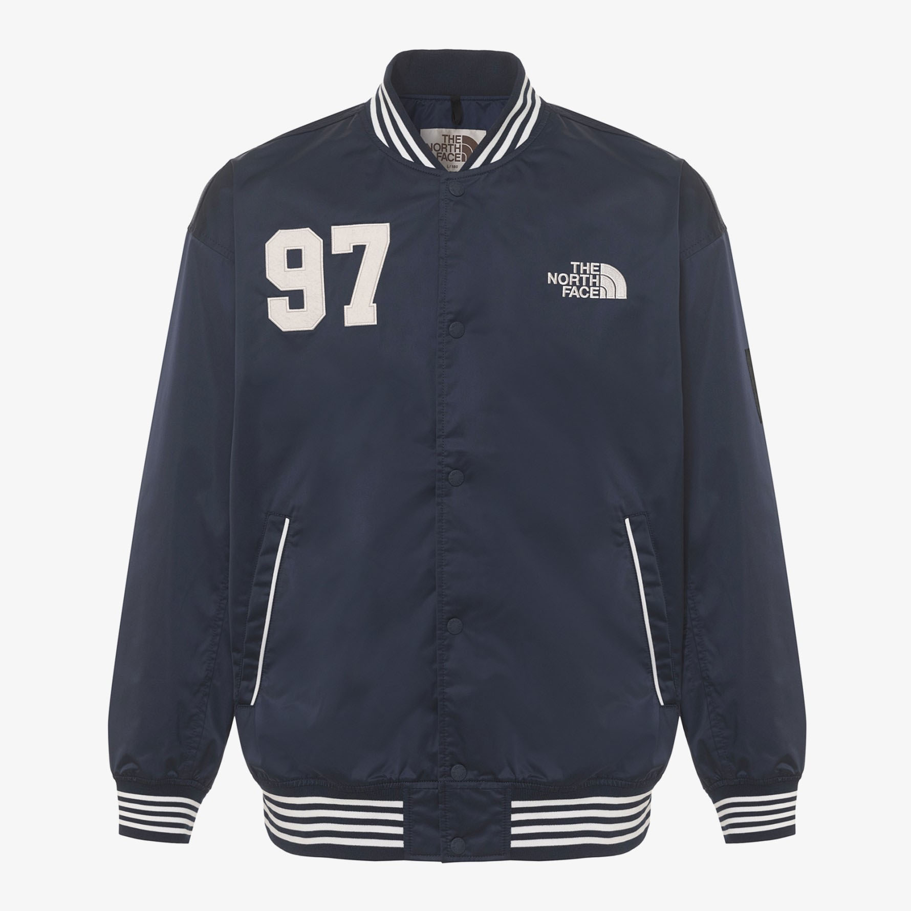 ZOZO完売 ノースフェイス　ボンバージャケット　スタジャン　ネイビー　S THE NORTH FACE ノースフェイス ボンバージャケット MA-1 PLAYER