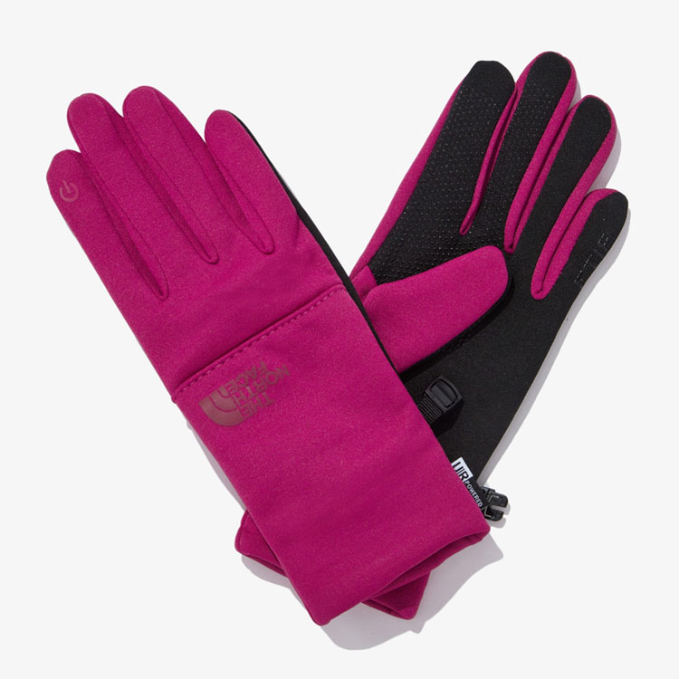 THE NORTH FACE ノースフェイス レディース 手袋 W ETIP RECYCLED GLOVE ウィメンズ リサイクル グローブ てぶくろ 手ぶくろ ロゴ 女性用 NJ3GN72A/B/C｜snkrs-aclo｜03