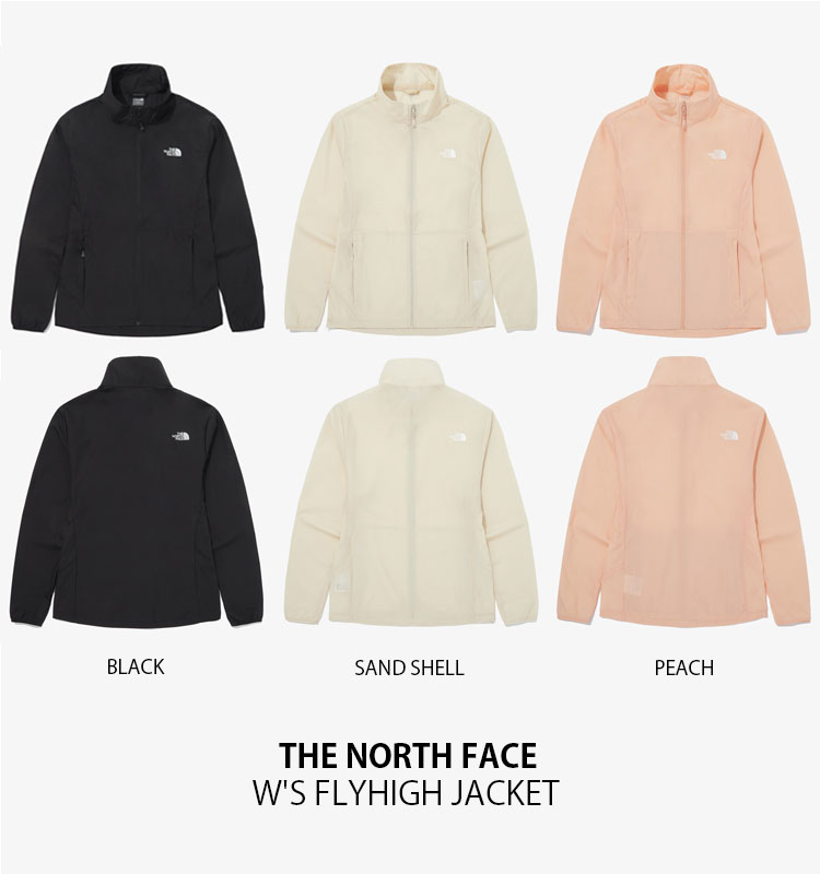 ジャケット [The North Face] W'S FLYHIGH JACKET - WHITE_SAND THE NORTH FACE ノースフェイス ナイロンジャケット W'S FLYHIGH