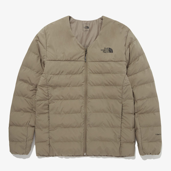 THE NORTH FACE ノースフェイス キルティングジャケット LEWES T JACKET ノーカラー パディング BLACK BEIGE  GRAY KHAKI カーディガン NJ3NQ58A/B/C NJ3NP58