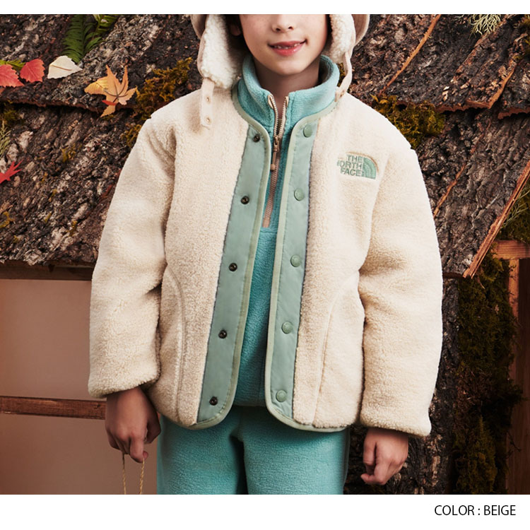 THE NORTH FACE ノースフェイス キッズ フリースジャケット K'S FURRY HEAT RVS CARDIGAN フューリー ヒート  リバーシブル カーディガン 子供用 NJ3NP54S/T/U