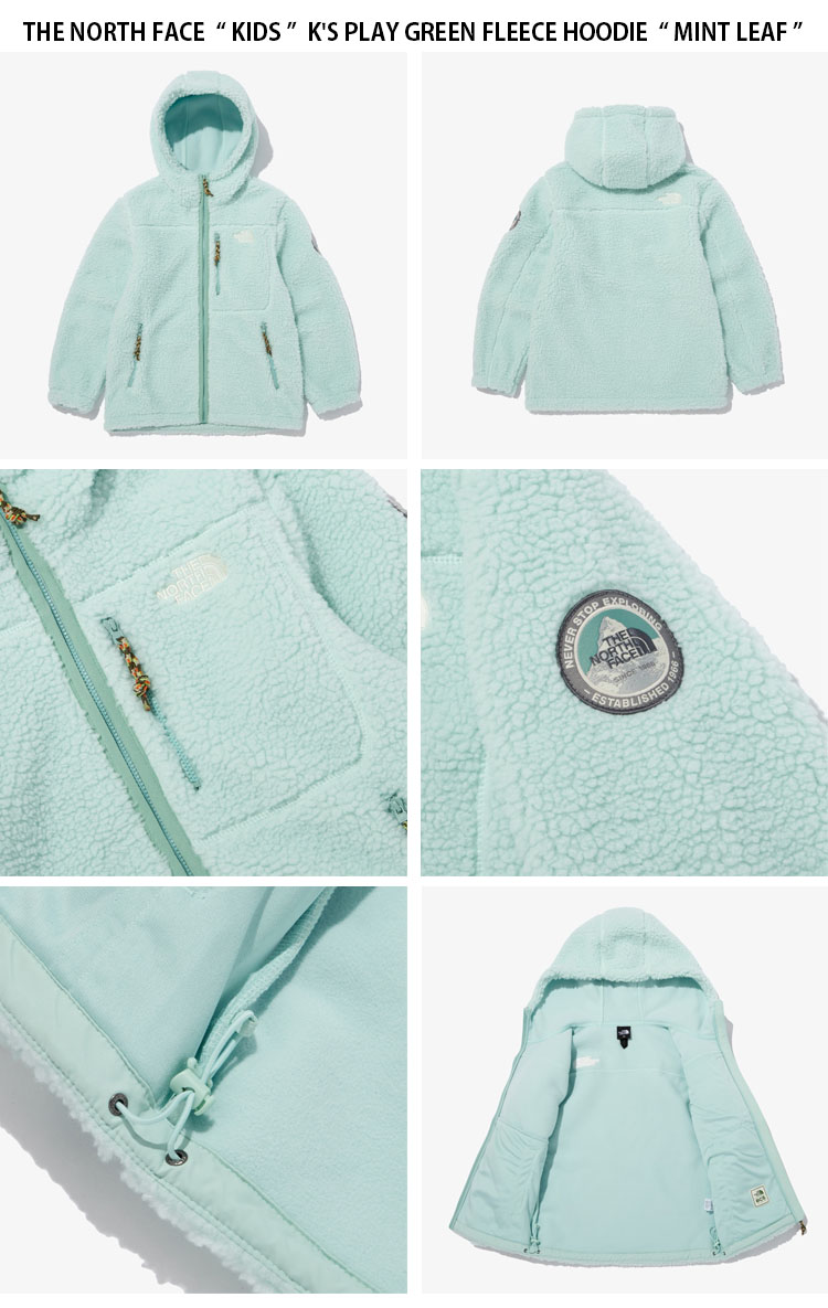 THE NORTH FACE ノースフェイス キッズ フリースジャケット K'S PLAY GREEN FLEECE HOODIE プレイ グリーン  フリース フーディ ジャケット NJ4FN53S/T/U/V