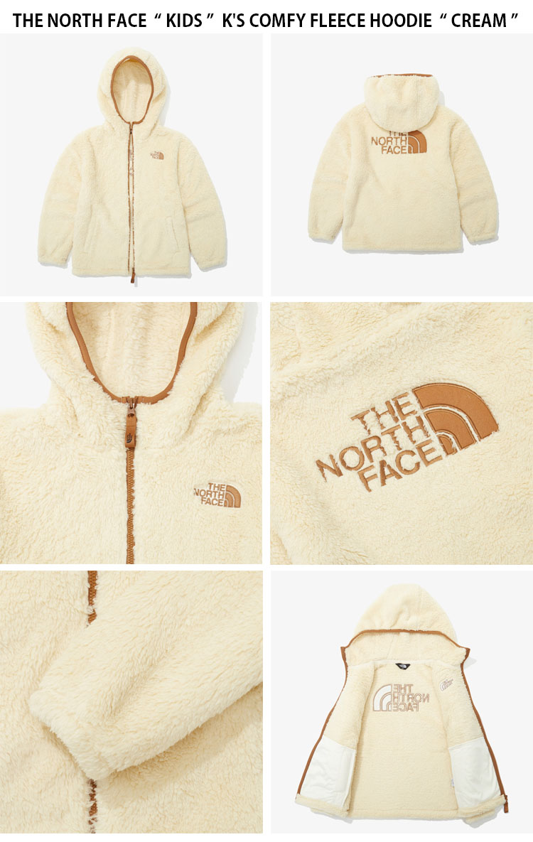 THE NORTH FACE ノースフェイス キッズ フリースジャケット K'S COMFY FLEECE HOODIE コンフィ フリース フーディ  ジャケット 男の子 女の子 子供用 NJ4FN56S/V