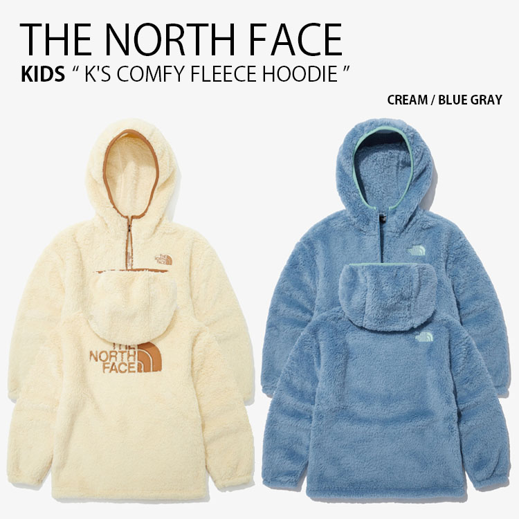 THE NORTH FACE ノースフェイス キッズ フリースジャケット K'S COMFY FLEECE HOODIE コンフィ フリース フーディ  ジャケット 男の子 女の子 子供用 NJ4FN56S/V