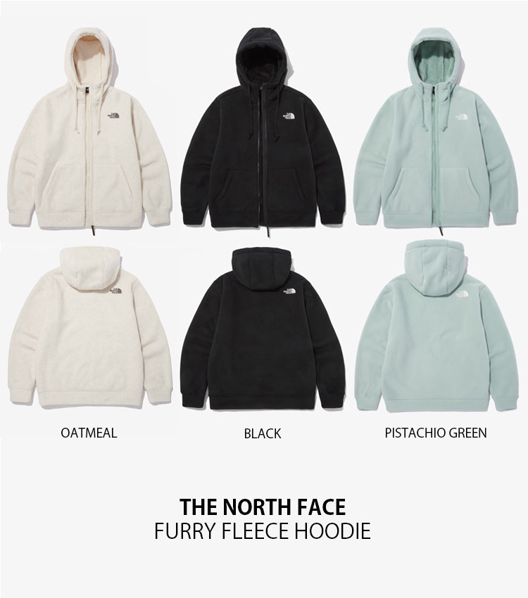 North face furry online hoodie