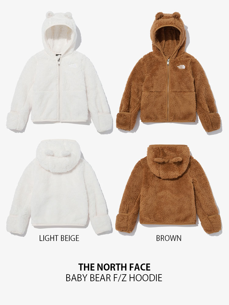 THE NORTH FACE ノースフェイス ベビー フリースジャケット BABY BEAR F/Z HOODIE ベアー フリース ジップアップ  フーディ 男の子 女の子 赤ちゃん用 NJ4FN91S/T