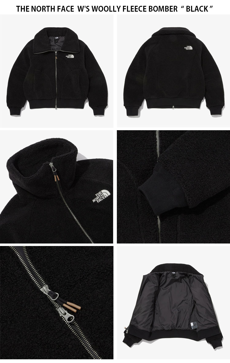 THE NORTH FACE ノースフェイス レディース フリースジャケット W'S WOOLLY FLEECE BOMBER ウィメンズ ウーリー  フリース ボンバー ジャケット NJ4FP90A/B/C