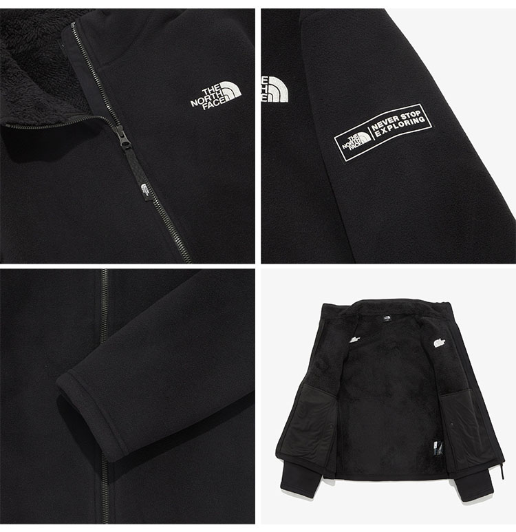 THE NORTH FACE ノースフェイス フリースジャケット SNUG FLEECE JACKET H ボアフリース フリース GRAY IVORY BLACK NJ4FQ53A/B/D THE NORTH FACE（ザ ノースフェイス） ノースフェイス フリース