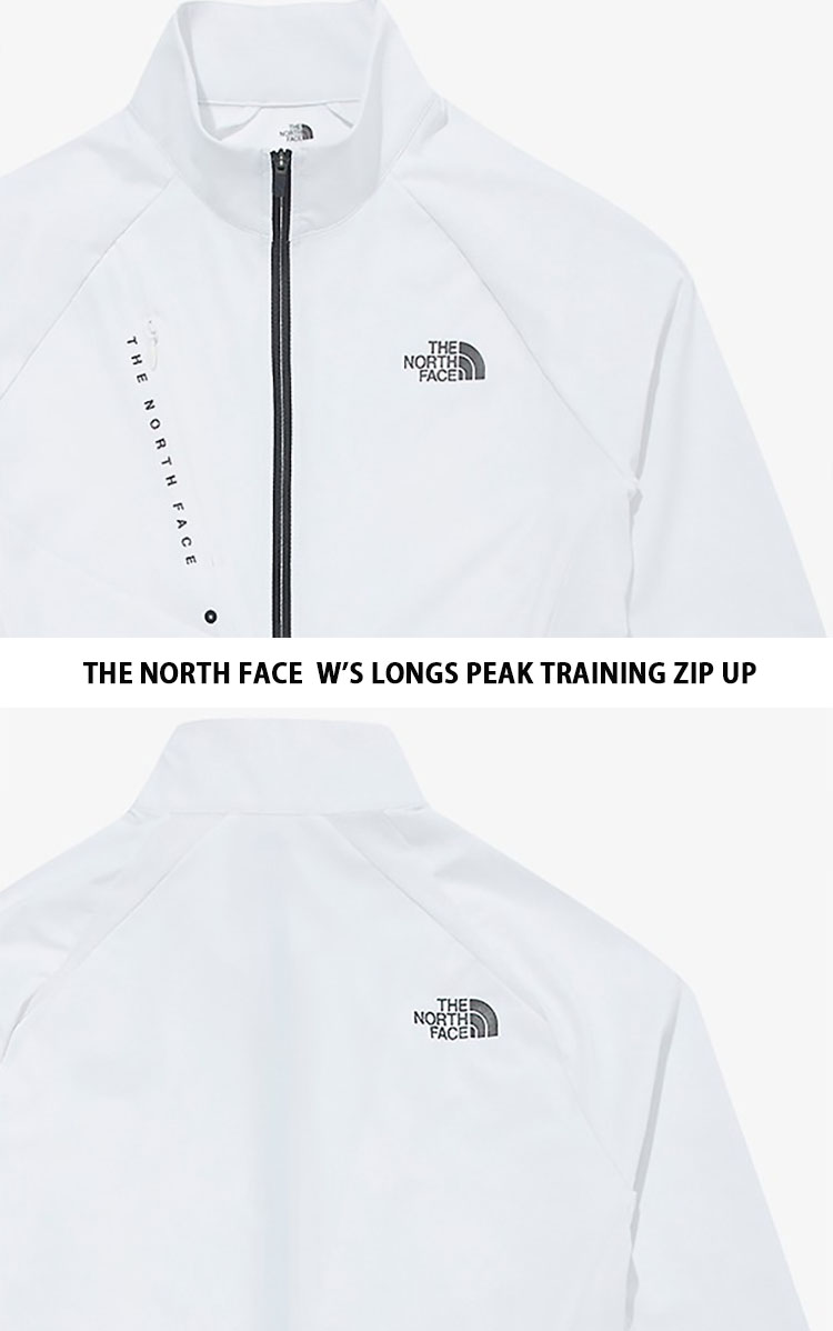 THE NORTH FACE ノースフェイス レディース トレーニングジャケット W'S LONGS PEAK TRAINING ZIP UP  ジャージ 冷感素材 WHITE トレーニングウェア NJ5JM33K