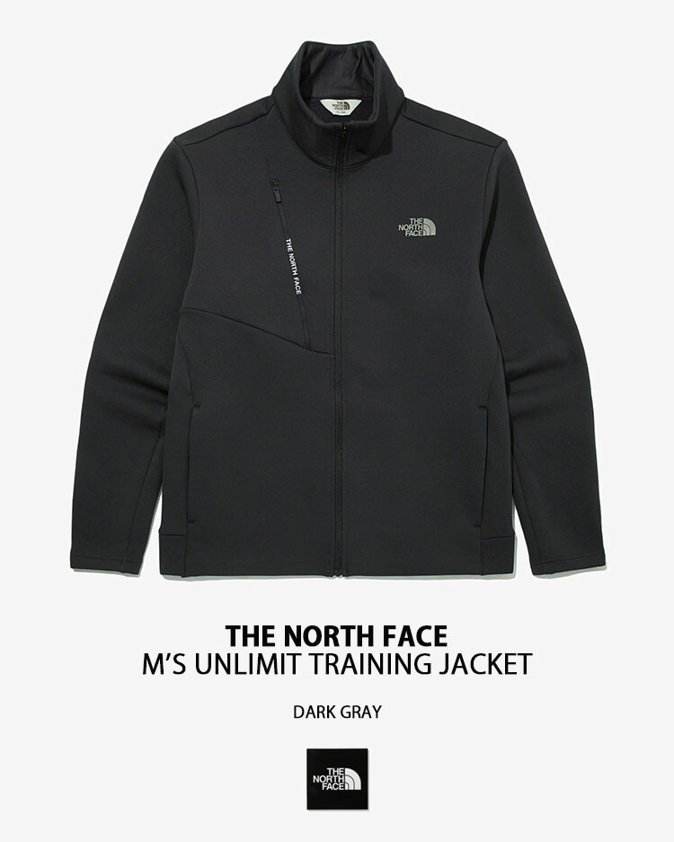 THE NORTH FACE ノースフェイス スポーツウェア M'S UNLIMIT TRAINING JACKET トレーニングウェア ジャケット  ゴルフウェア DARK GRAY ジャージ NJ5JM51K