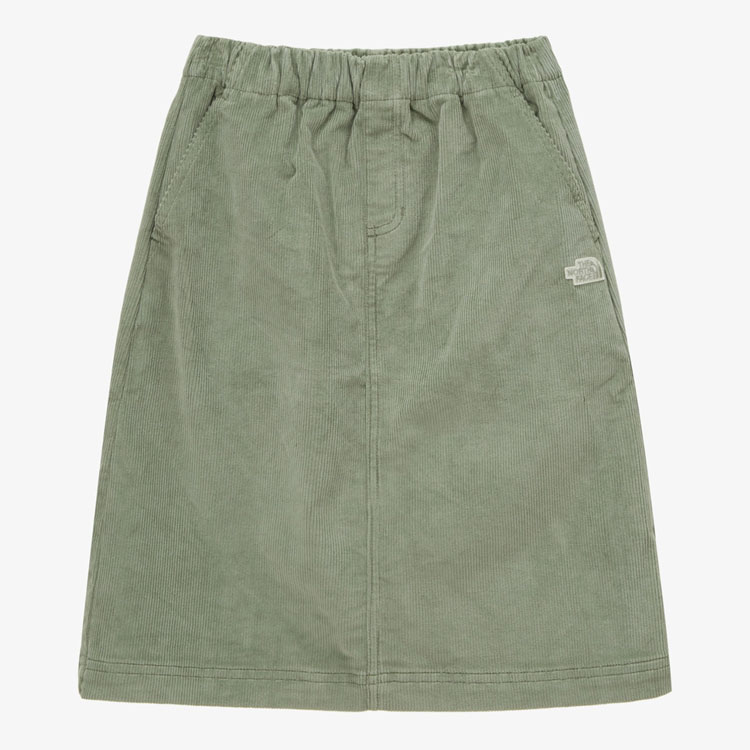 THE NORTH FACE ノースフェイス キッズ スカート GS CORDUROY CAMPER SKIRT ガールズ コーデュロイ キャンパー スカート ロゴ 女の子 子供用 NK6NP60S/T/U