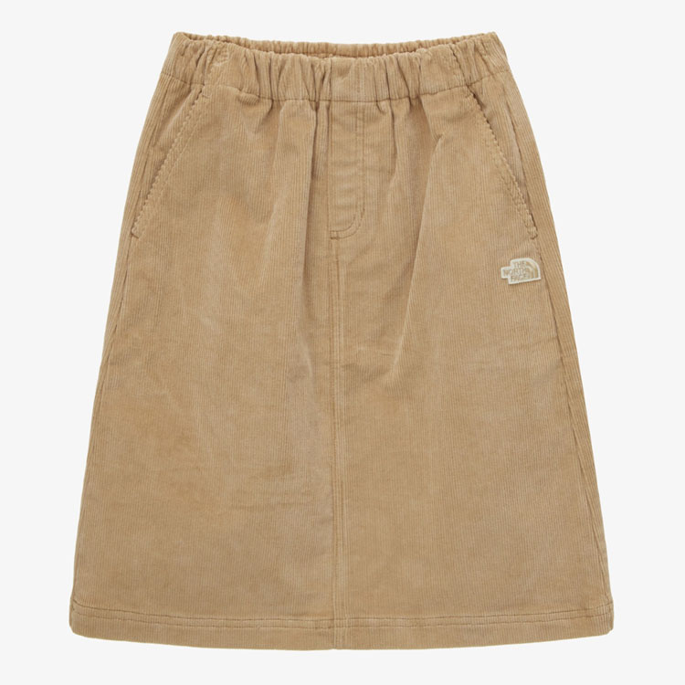 THE NORTH FACE ノースフェイス キッズ スカート GS CORDUROY CAMPER SKIRT ガールズ コーデュロイ キャンパー スカート ロゴ 女の子 子供用 NK6NP60S/T/U