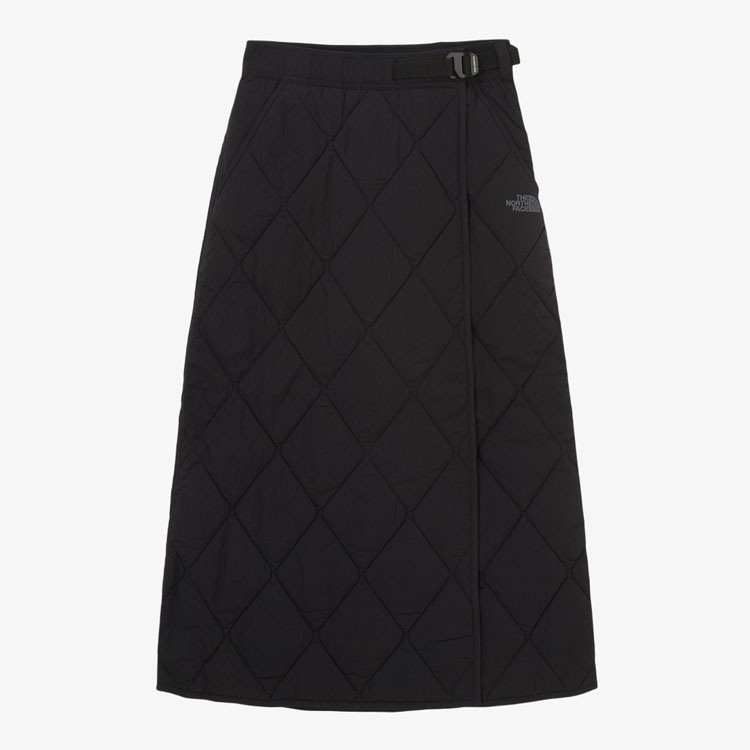 THE NORTH FACE ブラック キルティング　膝掛け　スカート THE NORTH FACE（ザ ノースフェイス） ノースフェイス レディース