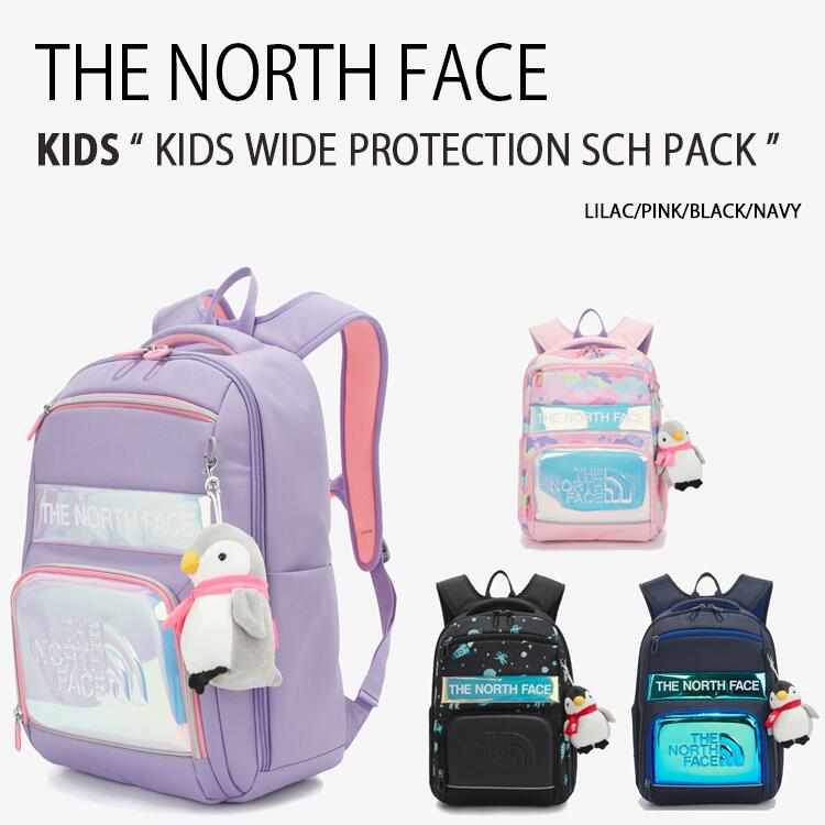 THE NORTH FACE ノースフェイス キッズ リュック KIDS WIDE PROTECTION SCH PACK キッズ スクール パック  バックパック バッグ ピンク ブラック NM2DN01R/S/T/U