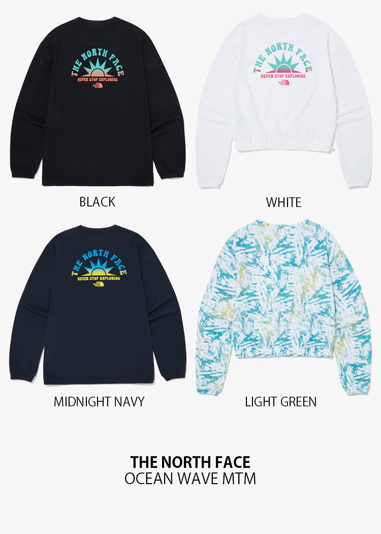 ★24SS【ノースフェイス】★OCEAN WAVE MTM スウェットシャツ★ THE NORTH FACE ノースフェイス ラッシュガード OCEAN WAVE MTM