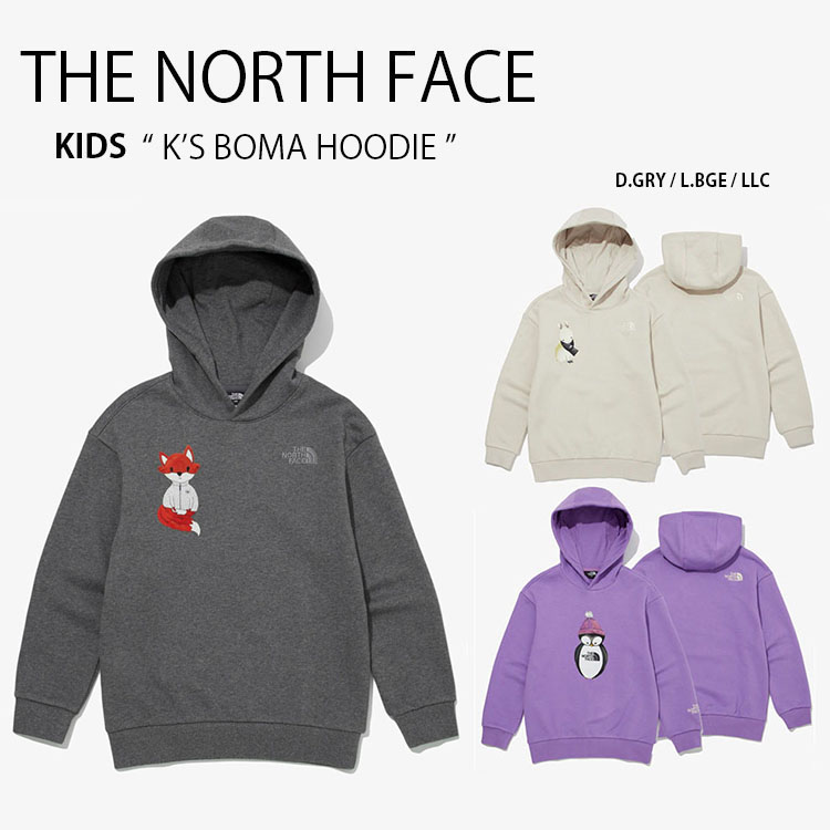 【THE NORTH FACE】BOMA SWEATSHIRTS ★人気商品★ THE NORTH FACE ノースフェイス キッズ K'S BOMA HOODIE ボマ