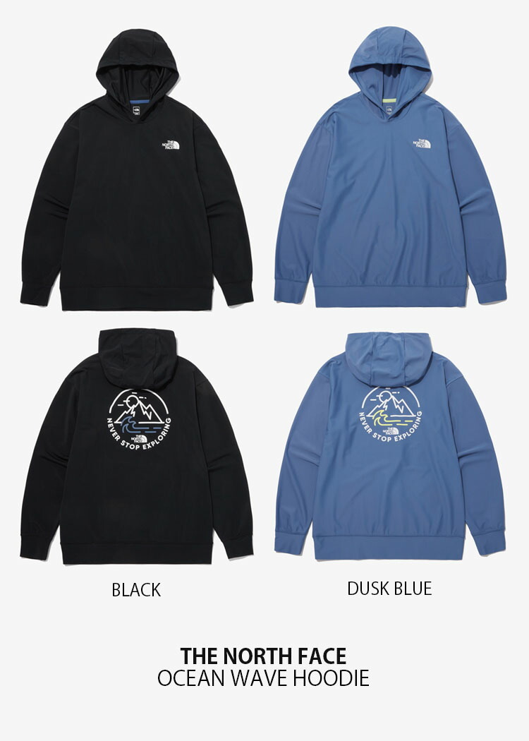 THE NORTH FACE ノースフェイス ラッシュガード OCEAN WAVE HOODIE オーシャン ウェーブ フーディ パーカー 長袖 水着  ロゴ メンズ レディース NM5PP05A/C