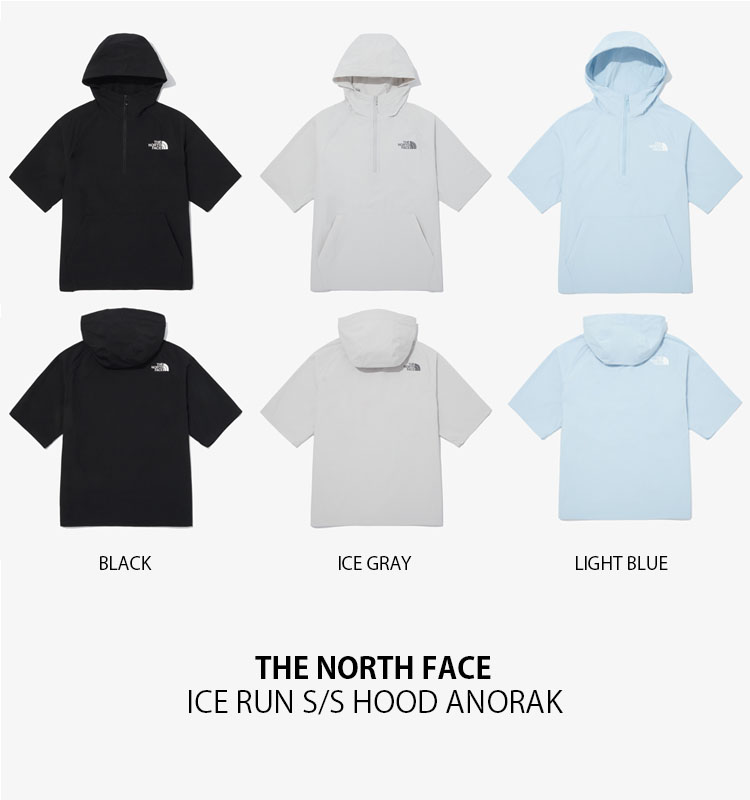 [ノースフェイス] ICEDAY 半袖 アノラック★新作・25SS★男女★ THE NORTH FACE ノースフェイス ナイロンジャケット ICE RUN S/S