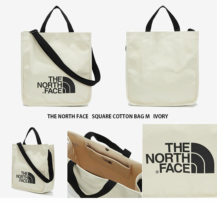 THE NORTH FACE ノースフェイス トートバッグ SQUARE COTTON BAG M