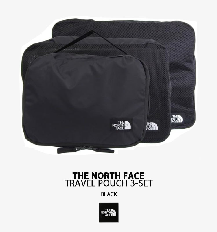 The North Face トラベルポーチ 5点セット ブラック THE NORTH FACE ノースフェイス トラベルポーチ ポーチバッグ 3