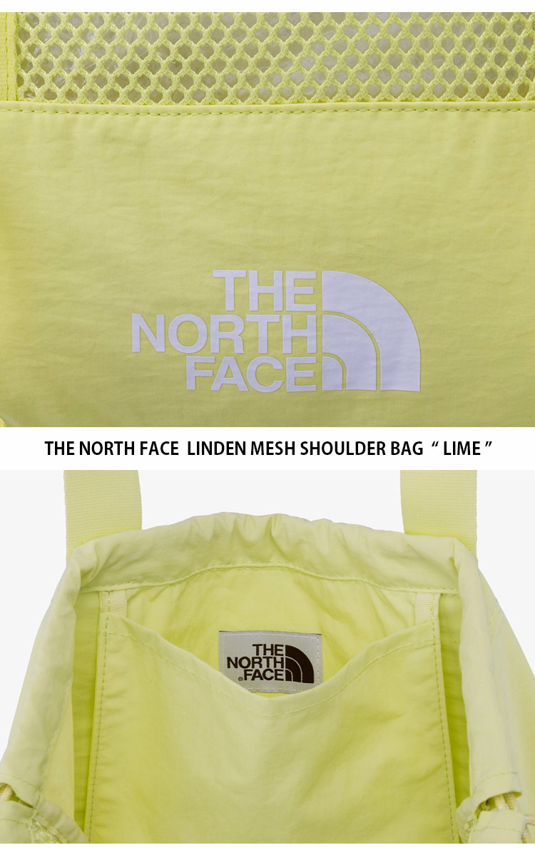 【The North Face】 LINDEN MESH SHOULDER BAG - LIME セール】国内未発売 THE NORTH FACE(ザ・ノースフェイス)/A4対応