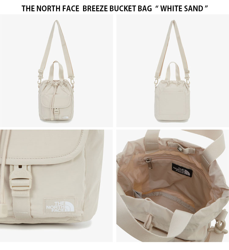 ショルダーバッグ・ポシェット [THE NORTH FACE] BREEZE BUCKET BAG - WHITE SAND The North Face Mini Shoulder Bag Nylon Flap Breeze Bucket