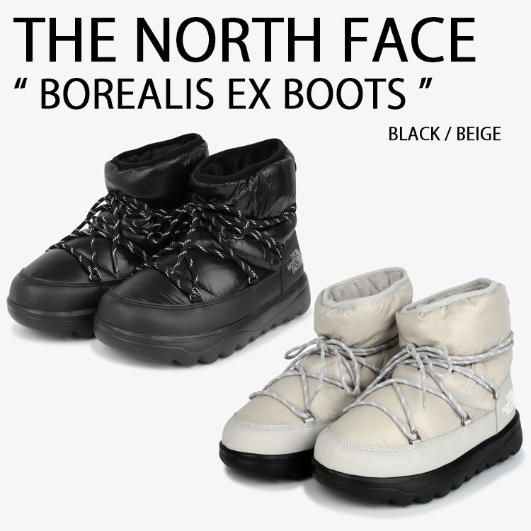 THE NORTH FACE ノースフェイス メンズ レディース ショートブーツ BOREALIS EX BOOTS ボレアリス EX ブーツ ブーティ BLACK BEIGE ブラック ベージュ 防寒ブーツ NS87R77J/K tnf-ns87r77.jpg