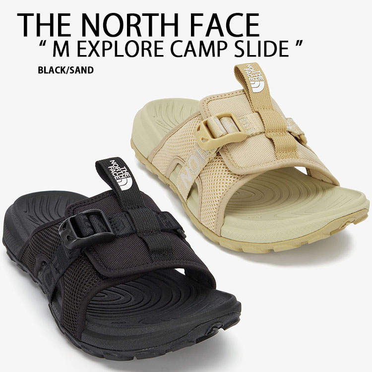 THE NORTH FACE ノースフェイス サンダル M EXPLORE CAMP SLIDE スライドサンダル スライダー BLACK SAND  シューズ アウトドア キャンプ NS92Q13K/J