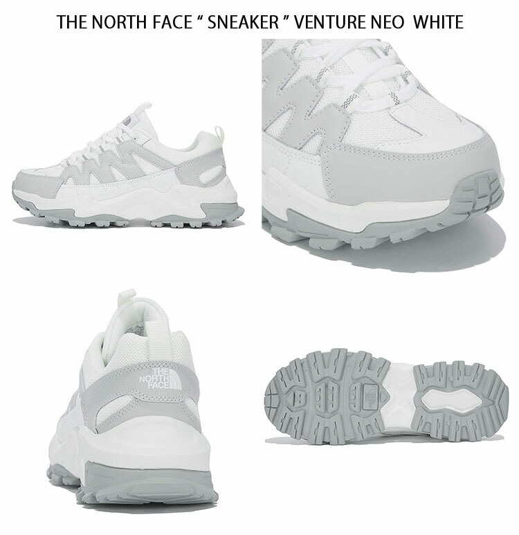 THE NORTH FACE ノースフェイス スニーカー VENTURE NEO シューズ ベンチャーネオ GRAY WHITE ランニングシューズ  グレー ホワイト ストリート NS93M13J/K