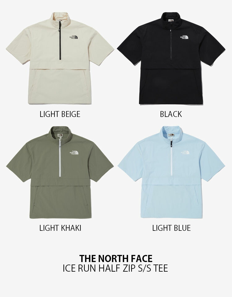 THE NORTH FACE ノースフェイス Tシャツ ICE RUN HALF ZIP S/S TEE