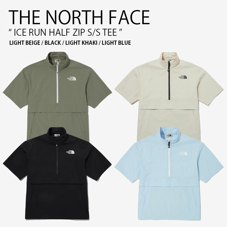THE NORTH FACE ノースフェイス Tシャツ ICE RUN HALF ZIP S/S TEE