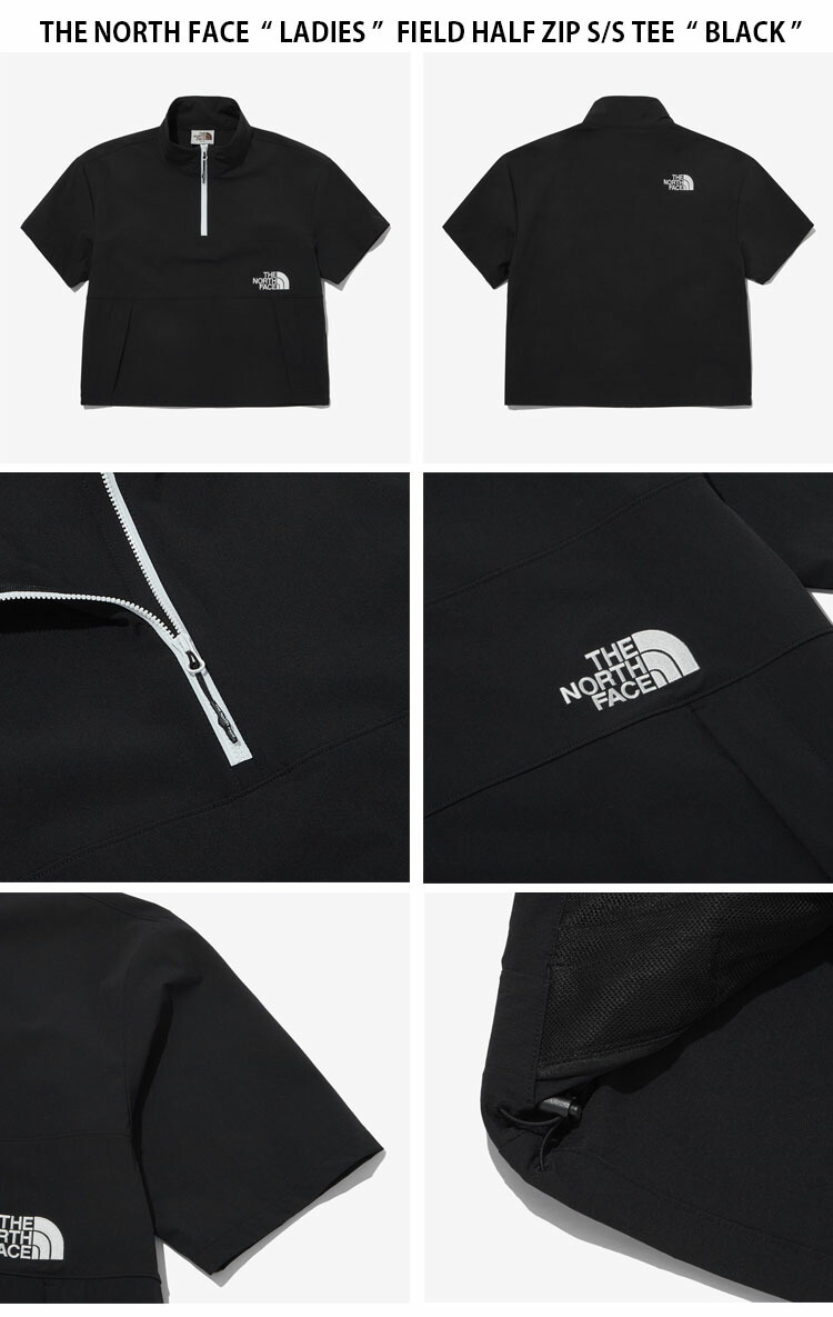 【新品未使用】ノースフェイス NT7KR02J ハーフジップ半袖 新品未使用】ノースフェイス NT7KR02J ハーフジップ半袖 THE NORTH