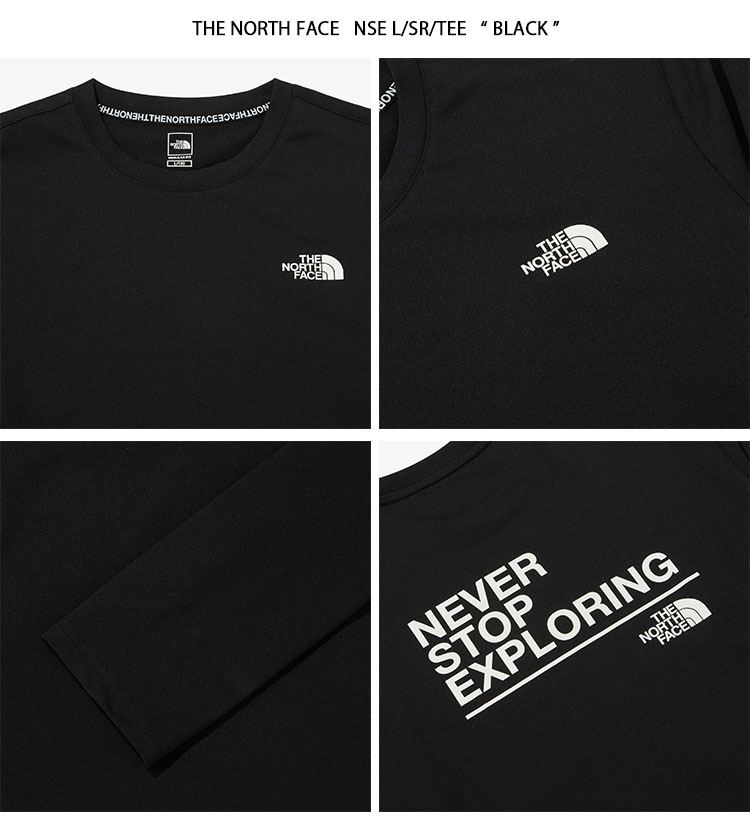 THE NORTH FACE ノースフェイス ロンT NSE L/SR/TEE 長袖Tシャツ Tシャツ ロングスリーブ バックプリント ロゴ  WHITE BLACK GRAY NT7TN60A/B/C