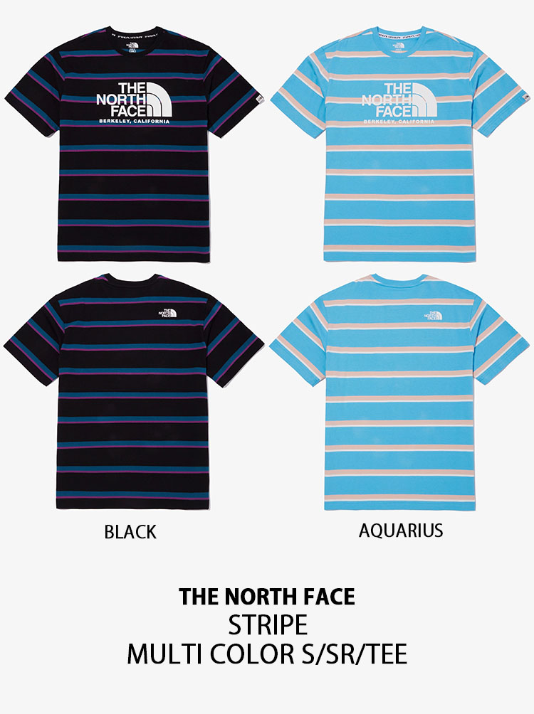 THE NORTH FACE ノースフェイス Tシャツ STRIPE MULTI COLOR S