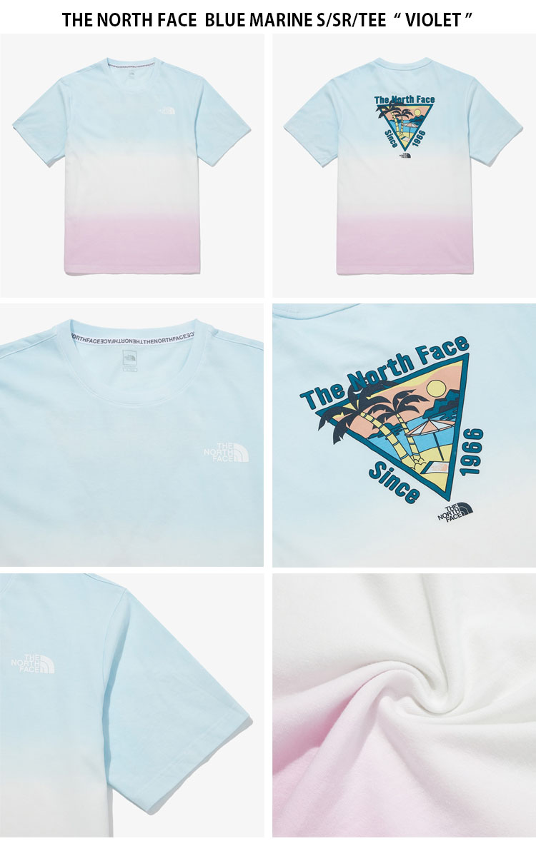 THE NORTH FACE ノースフェイス Tシャツ BLUE MARINE S/SR/TEE ブルー