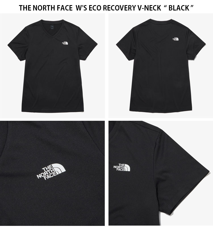 Tシャツ・カットソー [The North Face] W'S RECOVERY S/S R/TEE - BLACK THE NORTH FACE ノースフェイス レディース Tシャツ W'S ECO