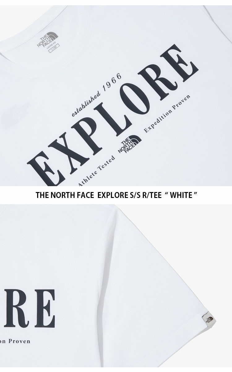 Tシャツ・カットソー [The North Face] EXPLORER S/S R/TEE - WHITE THE NORTH FACE ノースフェイス Tシャツ EXPLORER S/S R/TEE