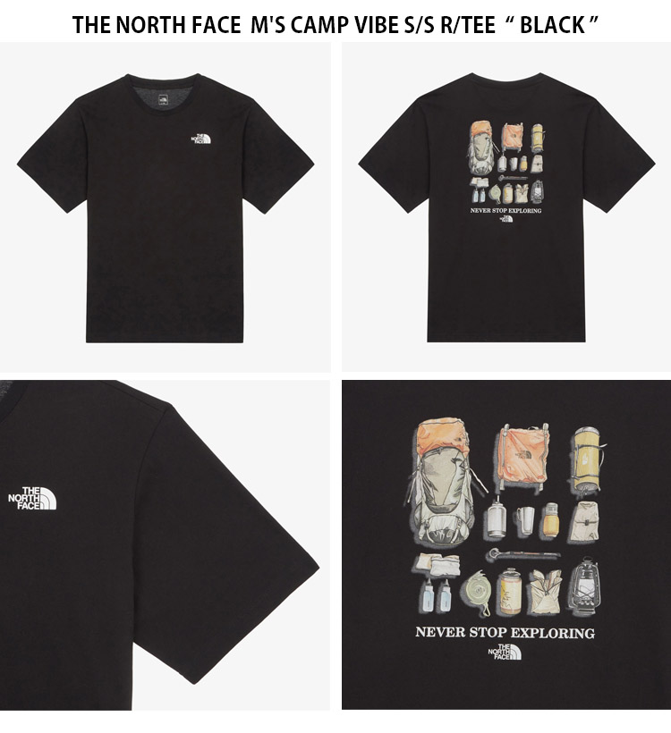 THE NORTH FACE★25SS★M'S CAMP VIBE S/S R/TEE_NT7UR07 THE NORTH FACE ノースフェイス Tシャツ M'S CAMP VIBE S/S R