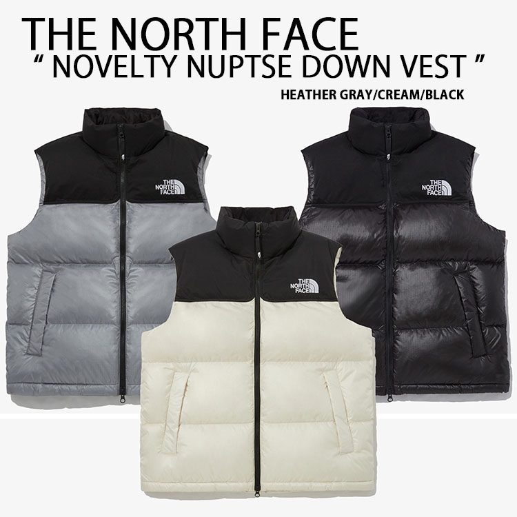 THE NORTH FACE ノースフェイス ダウンベスト NOVELTY NUPTSE DOWN VEST ダウン ベスト ヌプシダウン CREAM  BLACK GRAY ツートンカラー NV1DP50J/K/L