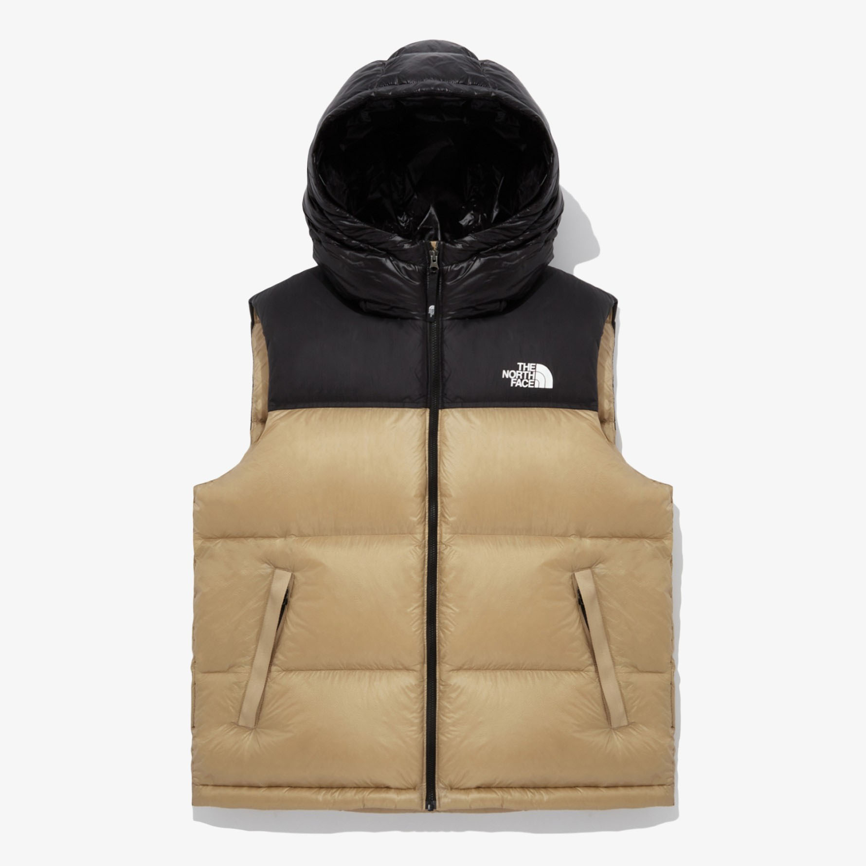 THE NORTH FACE ノースフェイス ダウンベスト M'S 1996 NUPTSE AIR DOWN VEST ヌプシ ベスト BLACK  BEIGE CHARCOAL スタンドネック ロゴ NV1DQ50A/B/C