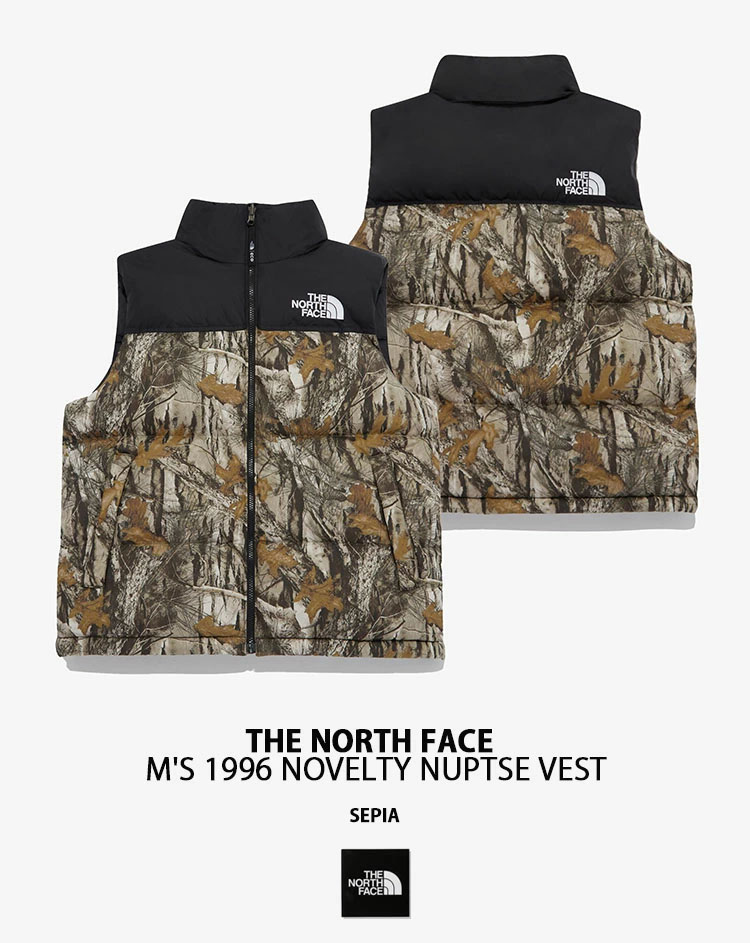 THE NORTH FACE ノースフェイス ダウンベスト M’S 1996 NOVELTY NUPTSE VEST ヌプシダウン SEPIA カモフラージュ ダウン ベスト NV1DQ56A THE NORTH FACE（ザ ノースフェイス） ノースフェイス ダウンベスト