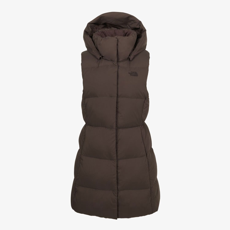 The North Face ブラウン ダウンベスト THE NORTH FACE（ザ ノースフェイス） ノースフェイス レディース