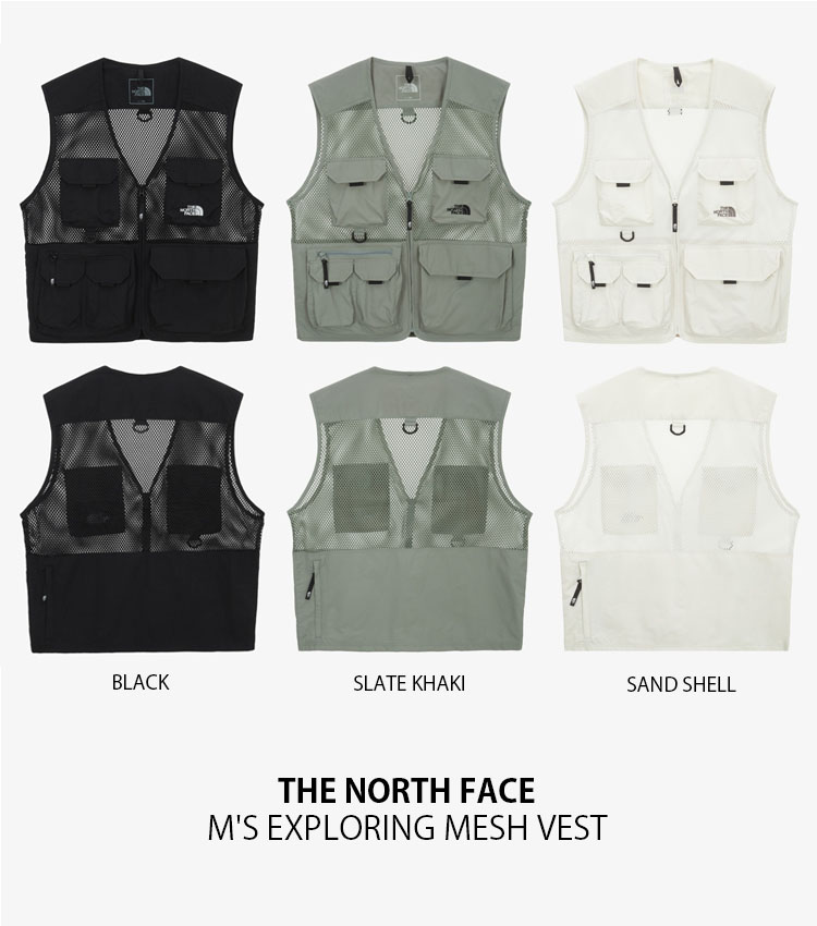 THE NORTH FACE エクスプローリング メッシュ ベスト　オリーブ　L THE NORTH FACE（ザ ノースフェイス） ノースフェイス ベスト M'S