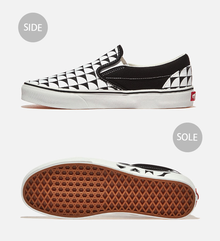 VANS バンズ スニーカー CLASSIC SLIP-ON CHECKERBOARD BLACK