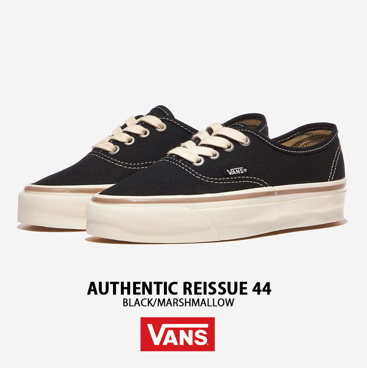 VANS バンズ スニーカー AUTHENTIC REISSUE 44 BLACK MARSHMALLOW VN000CT71KP オーセンティック  リイシュー 44 ブラック マシュマロ メンズ レディース